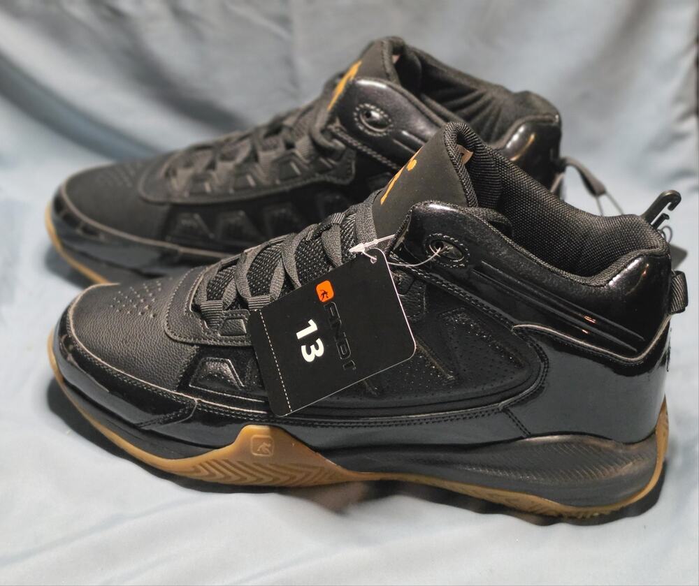 AND1 Backcut Basketball Shoes Men’s Size 13 Black Gum MNA143GX002 New No Box